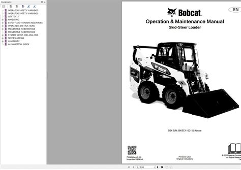 bobcat 643 skid steer specifications|bobcat s64 manual.